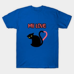 My Cat Loves Me T-Shirt